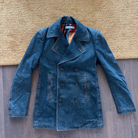 Vintage Valentino Red Denim Jacket - Picture 1 of 3